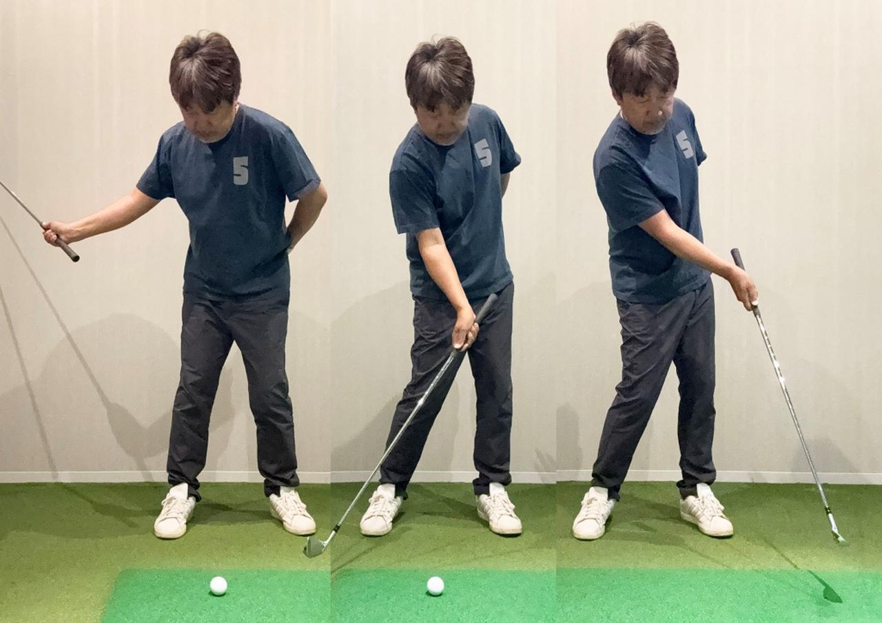 画像: 右手首の角度をキープしたまま打てると、当たりが厚くなり強い球が打てる