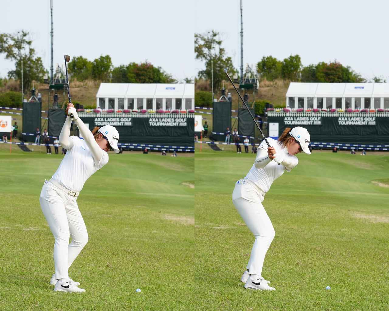 画像: ドローヒッターであってもインサイドアウト軌道は3度程度で曲がり幅の少ないドローを打つ