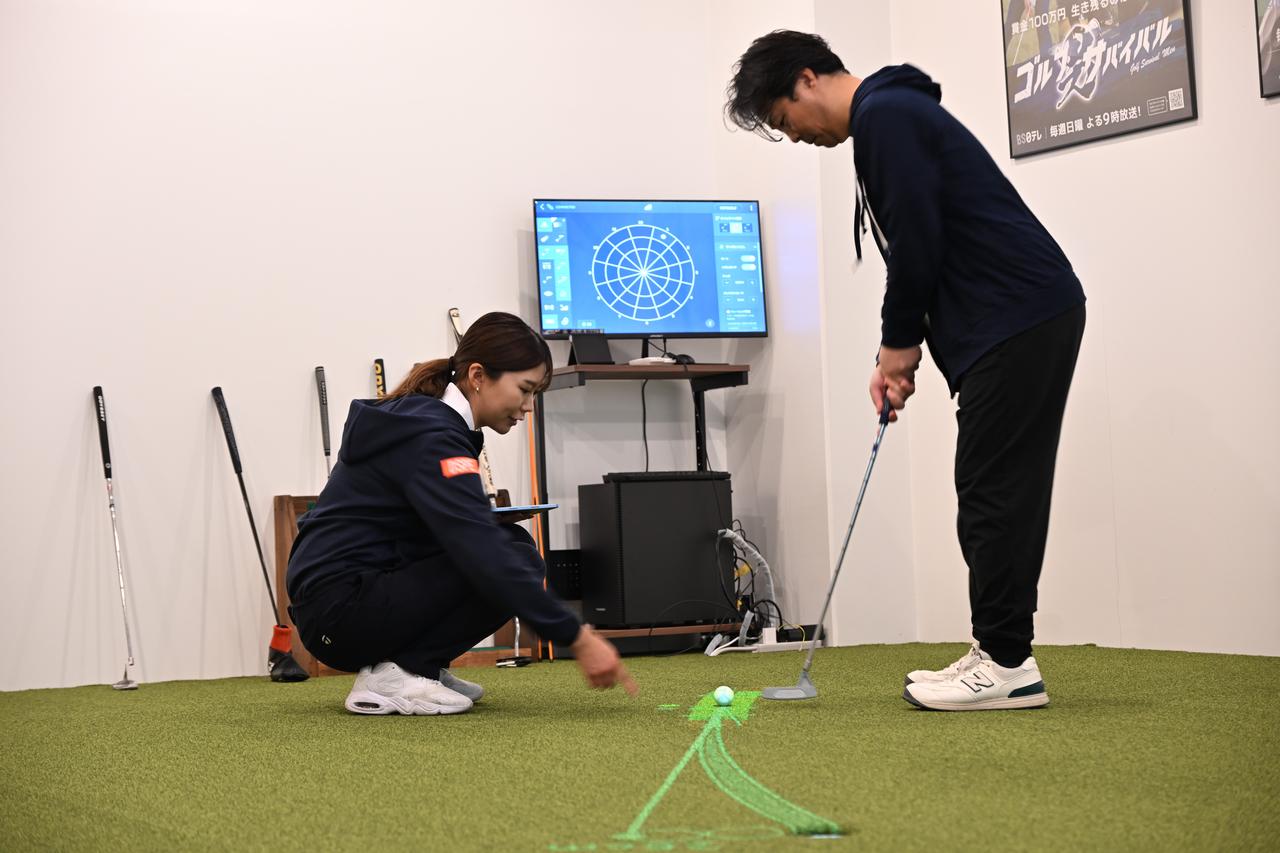 画像 : パッティングも練習可能