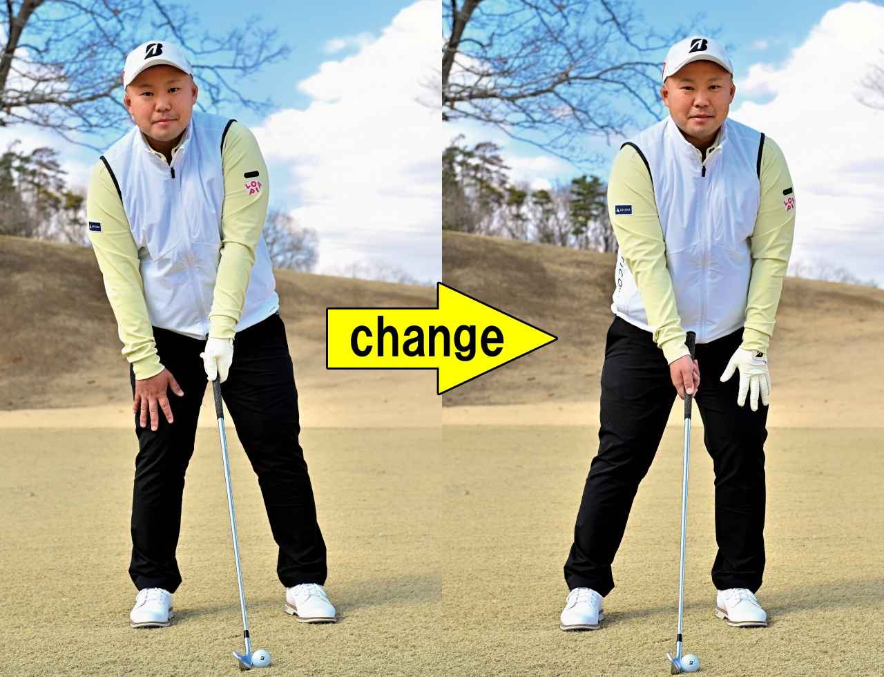 画像: 左股関節の上に乗る感覚