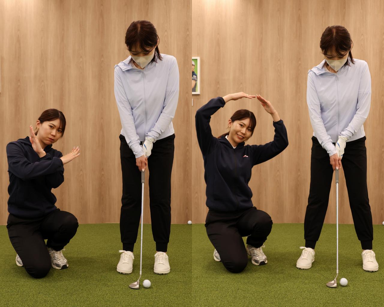 画像: 【左】レッスン前・・・「『見るからにショートしそう！』とツッコみたくなる」（M美）【右】レッスン後。ポイントは「グリップ」