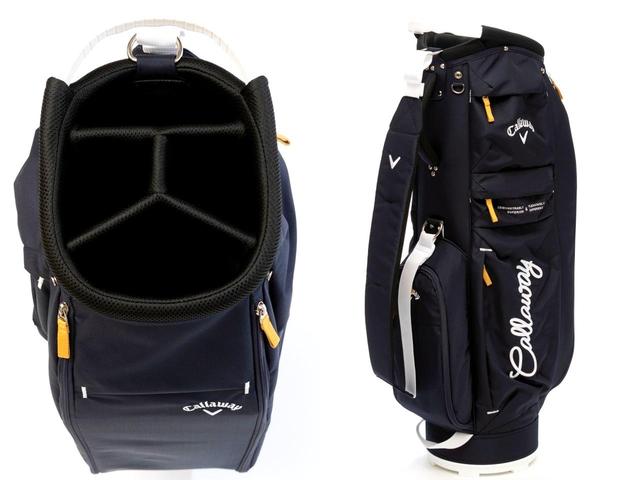 画像: キャロウェイ アドバンス 26 JM／◎サイズ／9.5型（47インチ対応）◎ 重量／2.4kg◎素材／ポリエステル◎カラー／オレンジ、ピンク、ベージュ、ライトグレー、カーキ、ネイビー◎機能／4分割仕様、ポケット8個