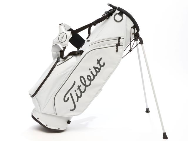 画像: タイトリスト Players S4 スタンドバッグ／◎サイズ／8.5インチ◎重量／2.7kg◎素材／ポリエステル◎カラー／Black/White、Black/Red/White、White/Gray/Navy、Marble/Charcoal、Cypress/Black、Navy/White、BlueBird/Navy/White、Pink/Gray/White◎機能／トップカフ一体型ハンドル、マグネットティーポケット、大型ヒップパッド、カートストラップトンネル、貴重品ポケット、ウォーターボトルポケット、グローブホルダー