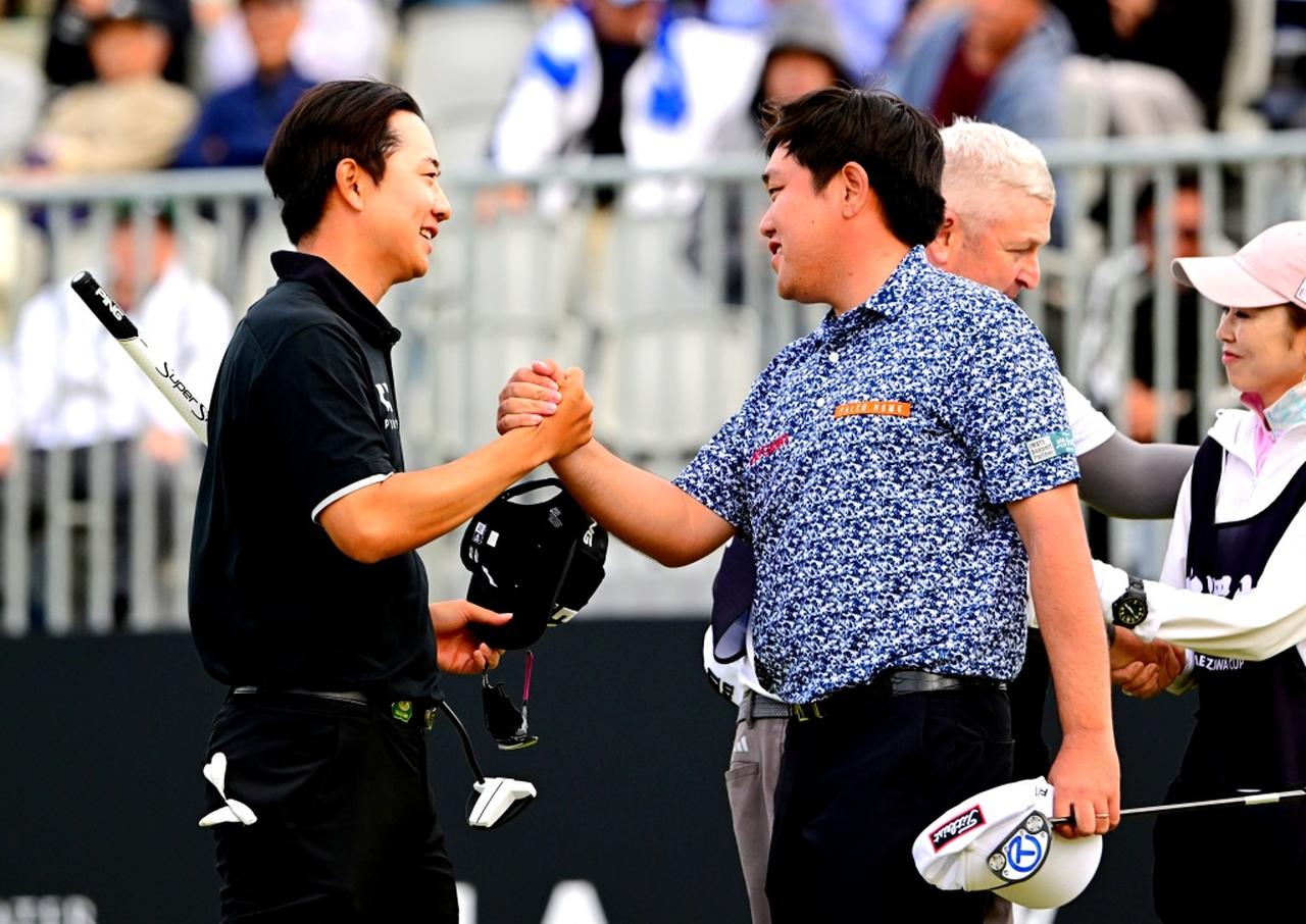 画像: 米澤蓮がソン・ヨンハンとのプレーオフを制す（撮影/有原裕晶）