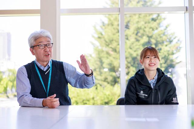 画像: 氷上競技部の部長・堀田暁さんは長森の良き理解者