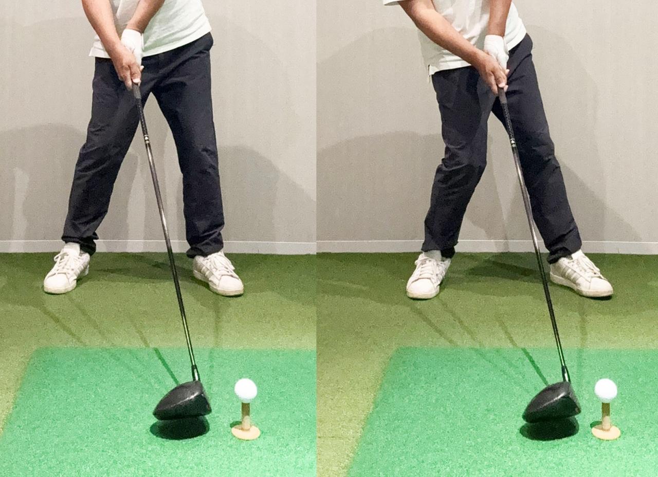 画像: ニセモノアッパーは（左）手首を折ってアッパーの軌道を作っている。（右）右足に体重が残る「明治の大砲」になっている