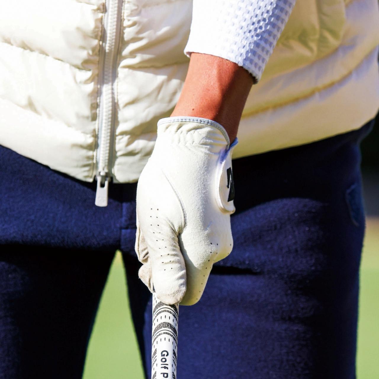 画像: 左手甲が目標を向く感じ