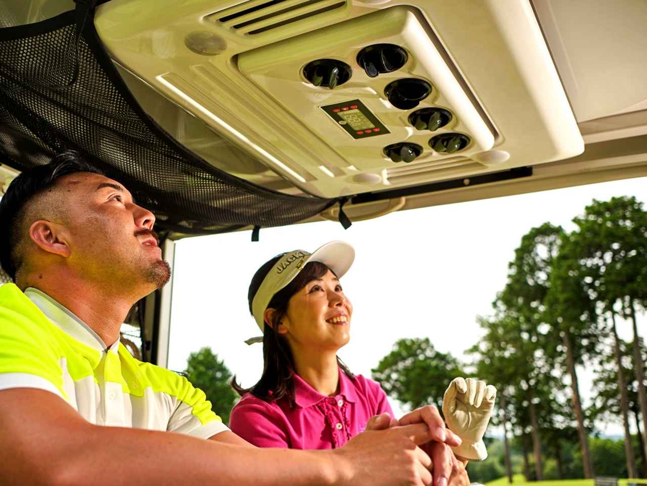 画像: 昨年夏から導入された武蔵丘GCのクーラーカート