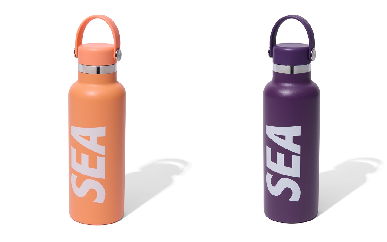 画像: WIND AND SEA × Hydro Flask コラボレーションボトル/ORANGE(左)、PURPLE(右)