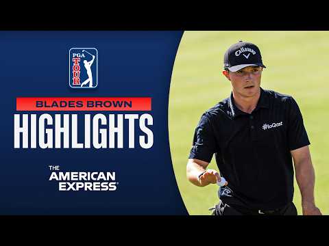画像: 18-year-old Blades Brown fires 12-under 60 | Round 2 Highlights | The American Express www.youtube.com