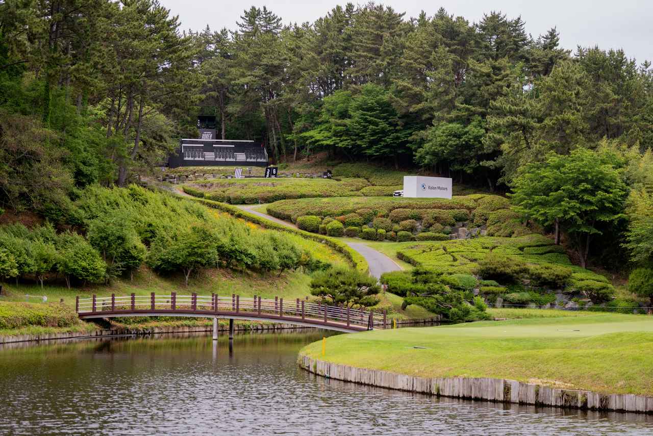画像: 159ヤード、パー3の6番ホールは浮島グリーン(写真/LIVゴルフ)