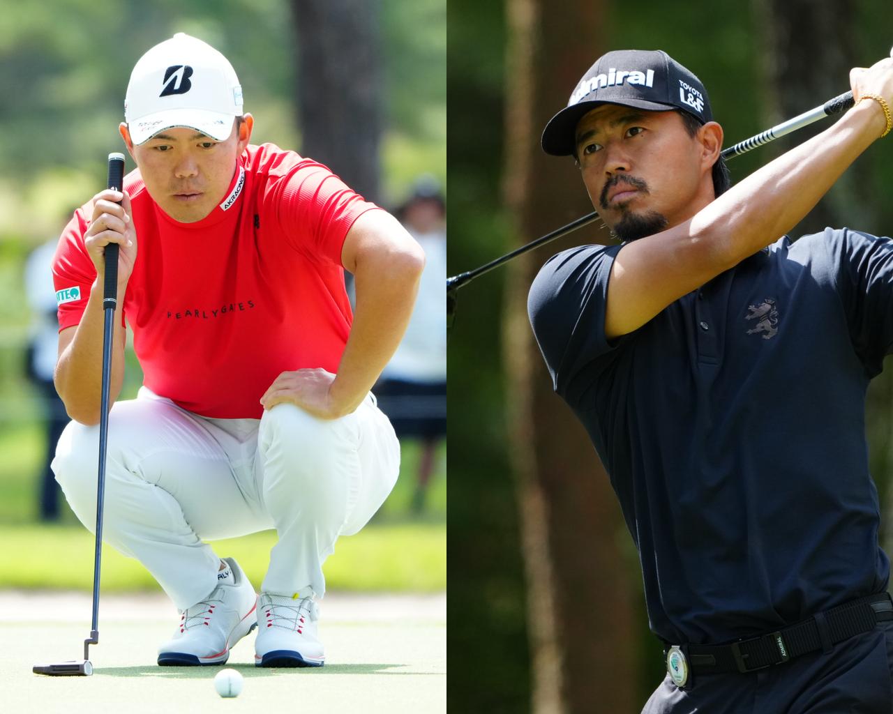 画像: 1位の木下稜介(左)と2位タイの小平智(右)。両者とも“ノーボギー”かつ“好スコア”で回る圧巻のプレーを見せた(2026年「日本プロゴルフ選手権大会」撮影/岡沢裕行)