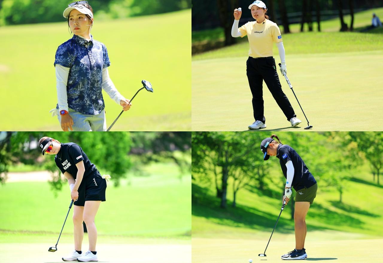 画像: 青木瀬令奈（左上）、荒木優奈（右上）、福山恵梨（左下）、後藤あい（右下）。同じヘッド形状に対して、ネック形状にバリエーションがあるようだ（PHOTO／Shinji Osawa、Getty Images）