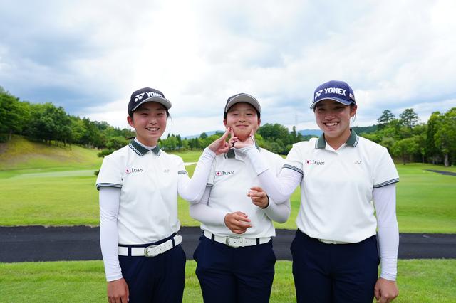 画像: 仲の良さが伺える3人の女子日本代表メンバー(左から佐々心美、廣吉優梨菜、岩永杏奈)