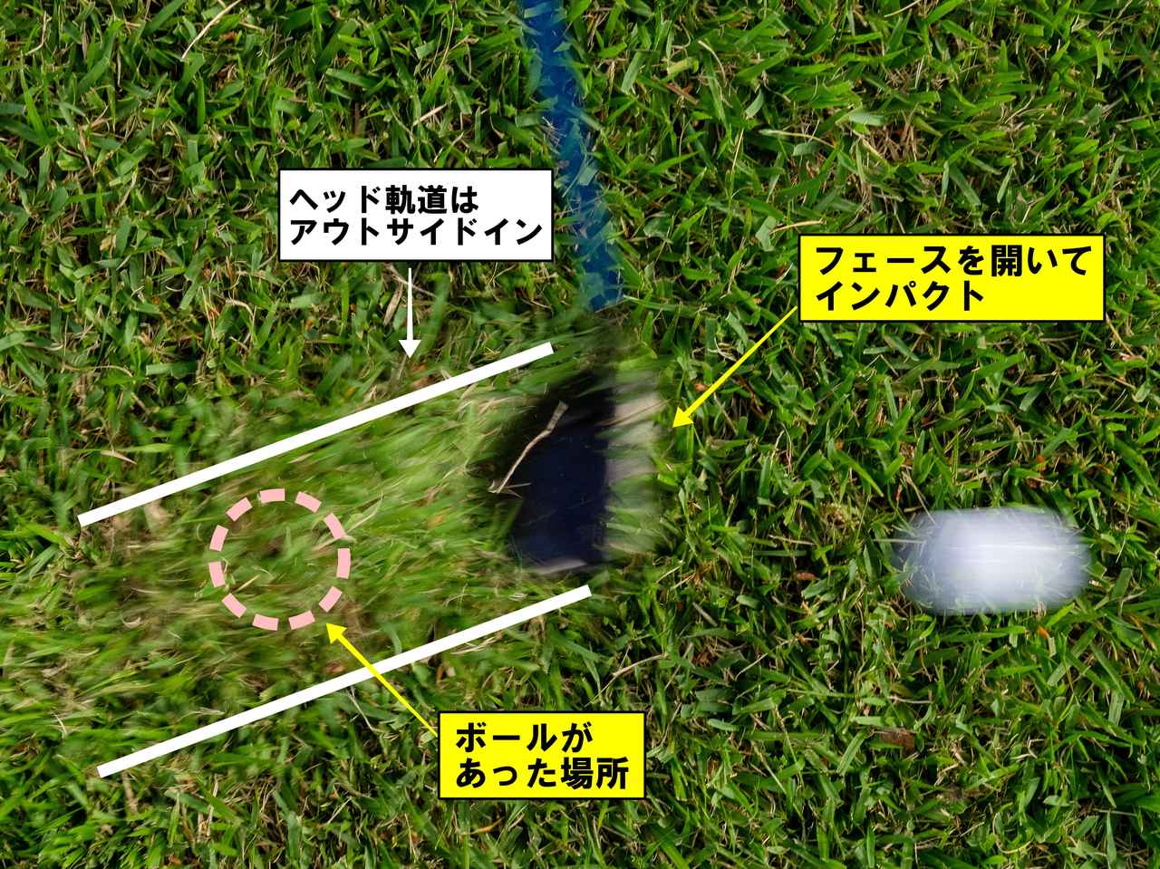 画像: ボールが半分ラフに沈んでいたら5Wがラク