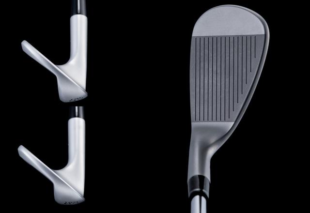 画像: HONMA WEDGE ノーメッキ 50度。50度16Iソール(上)、50度08Iソール(下)