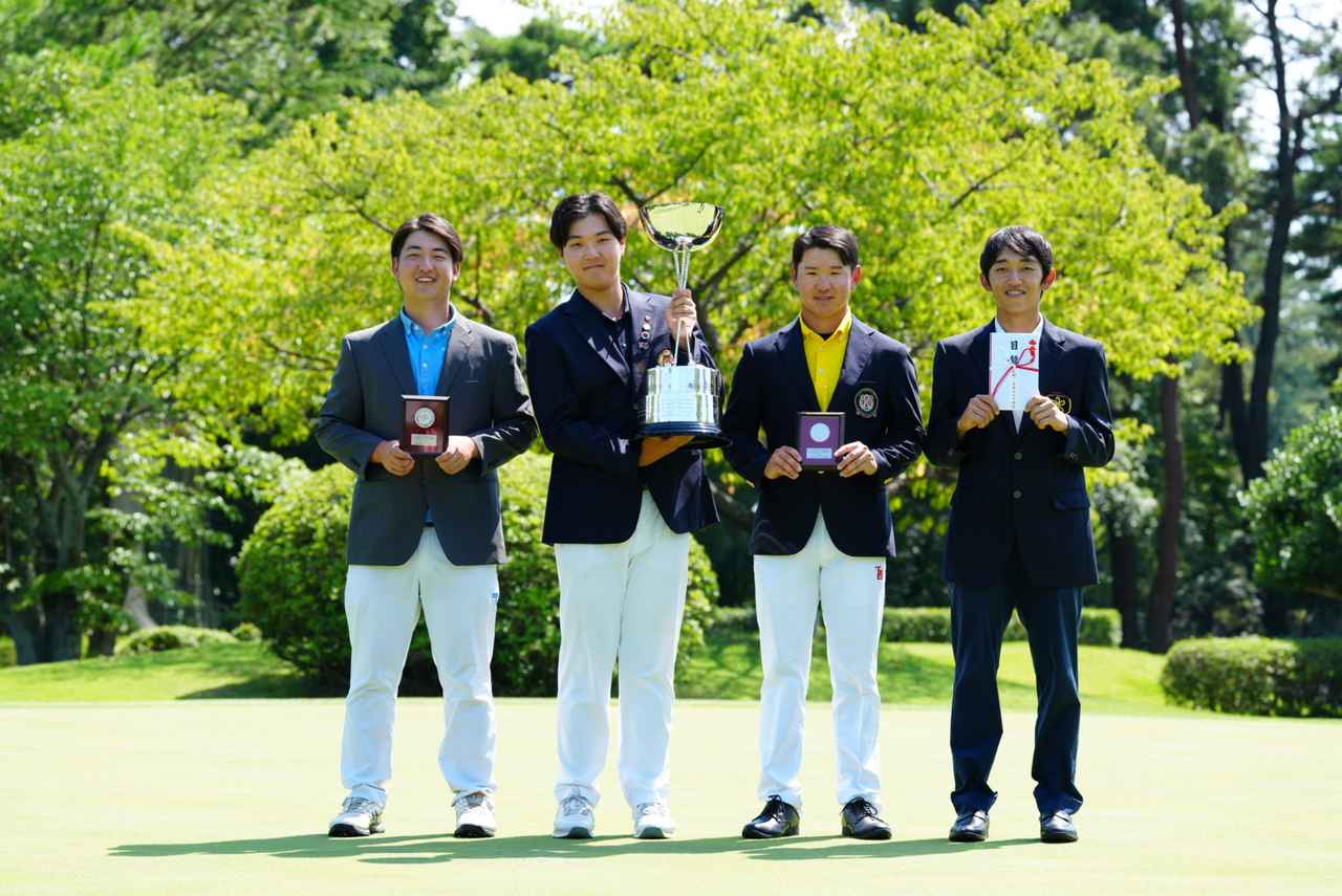 画像: 2位には藤井太己（左）、3位タイには佐藤快斗（右から2番目）・武田紘汰（右）が入った