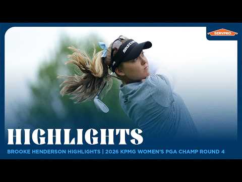 画像: Brooke Henderson Highlights | 2026 KPMG Women's PGA Championship Round 4 youtu.be