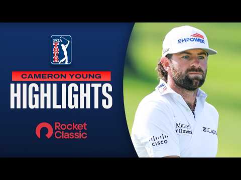 画像: Cameron Young SURGES with record-tying 61 | Round 2 | Rocket Classic | 2026 www.youtube.com
