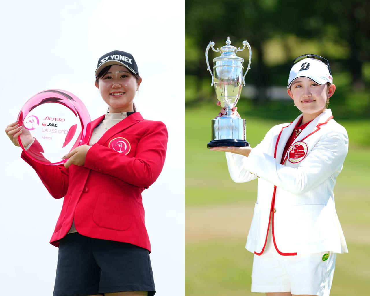 画像: そのほか倉林紅が17戦目「資生堂・JALレディス」、加藤麗奈が20戦目「大東建託・いい部屋ネットレディス」でツアー初優勝を飾っている(ともに撮影/岡沢裕行)