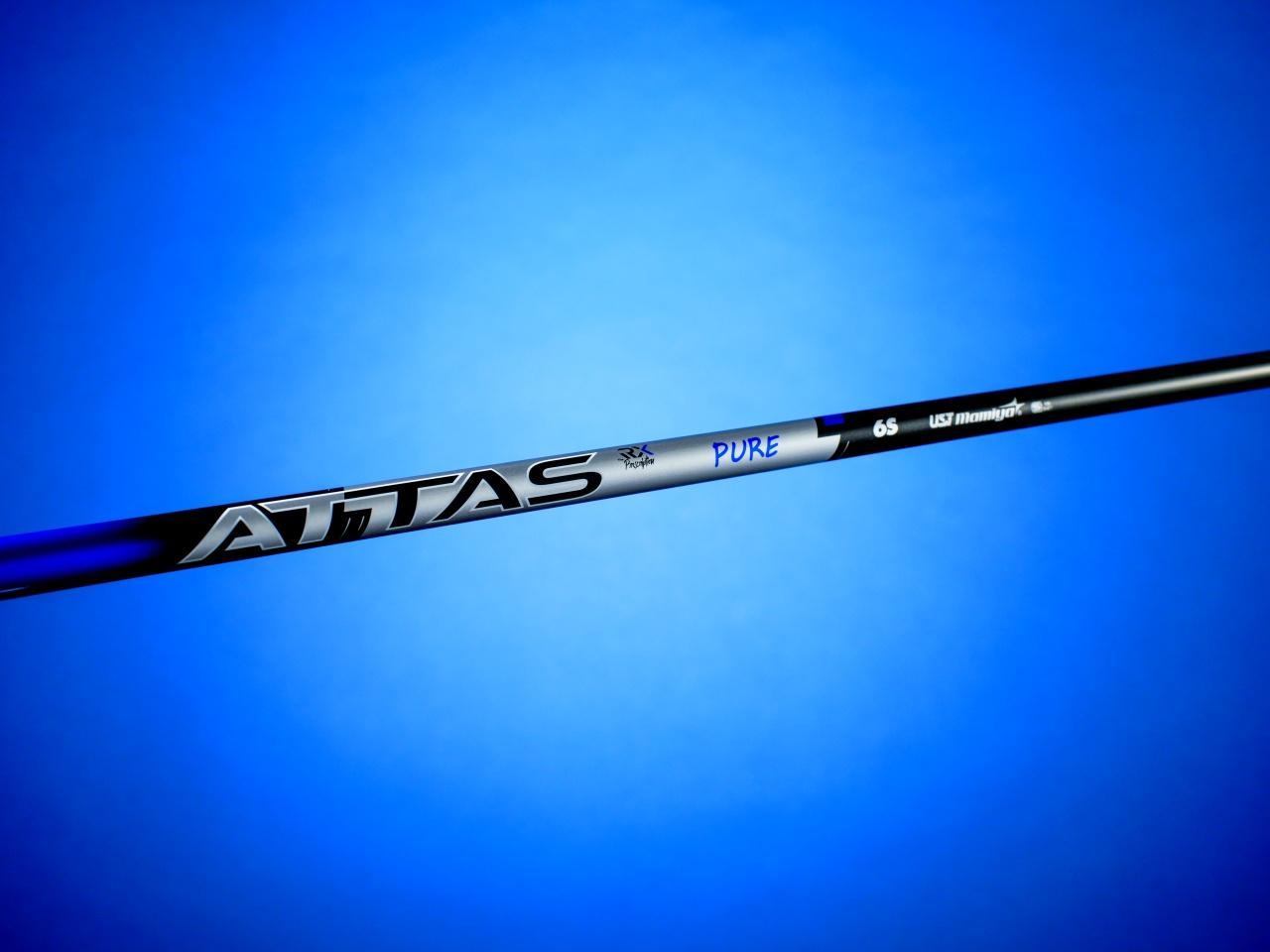 新製品　新品　アッタス　ピュアブルー　5 （ S )　DEMOプリント有 ATTAS RX PURE BLUE」誕生！ クセのない“ピュア”な動きはシャフト迷子