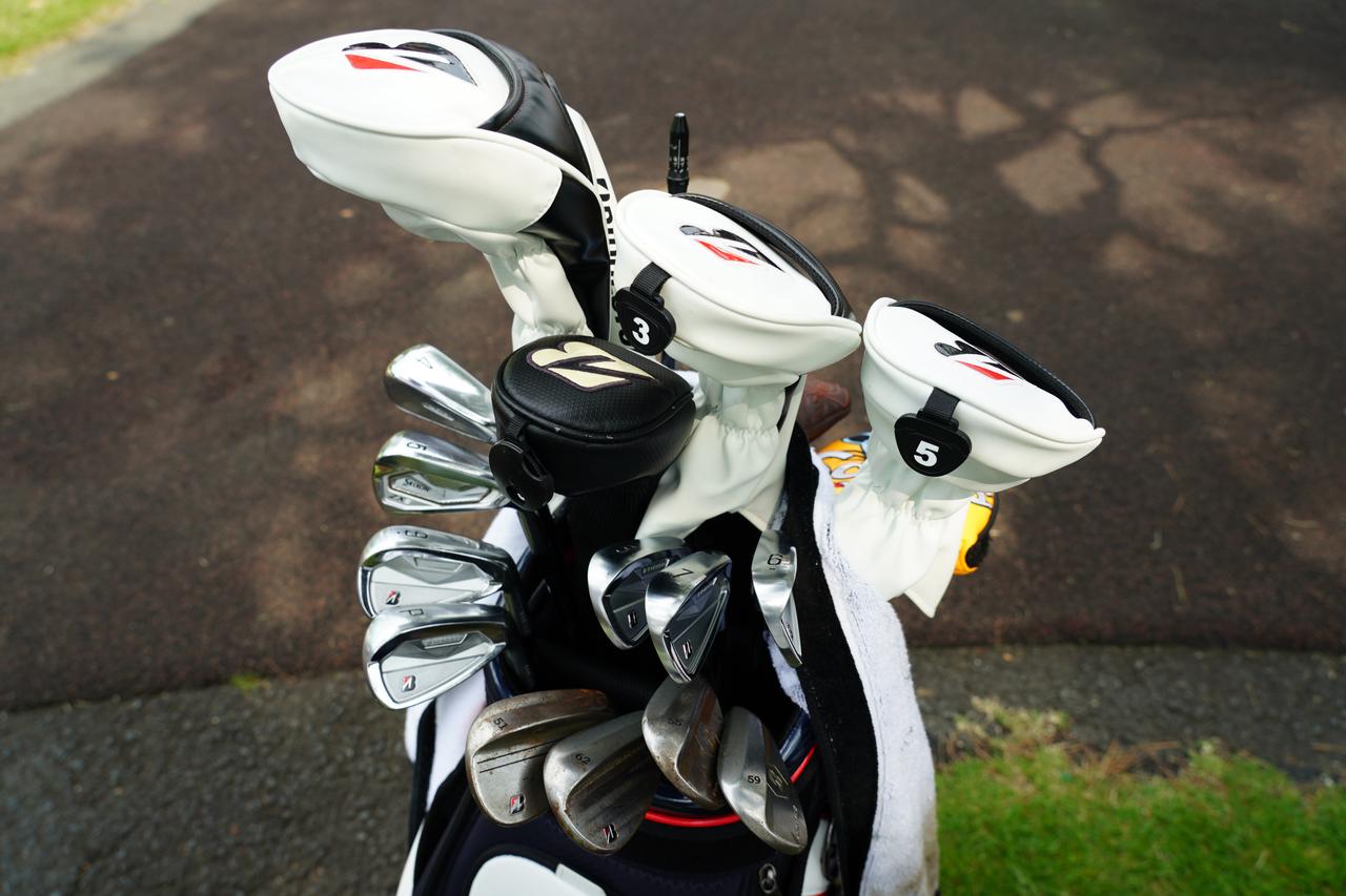 画像: ブリヂストン新作アイアン「B-FORGED 100CB」#6~9と#PWを投入していた