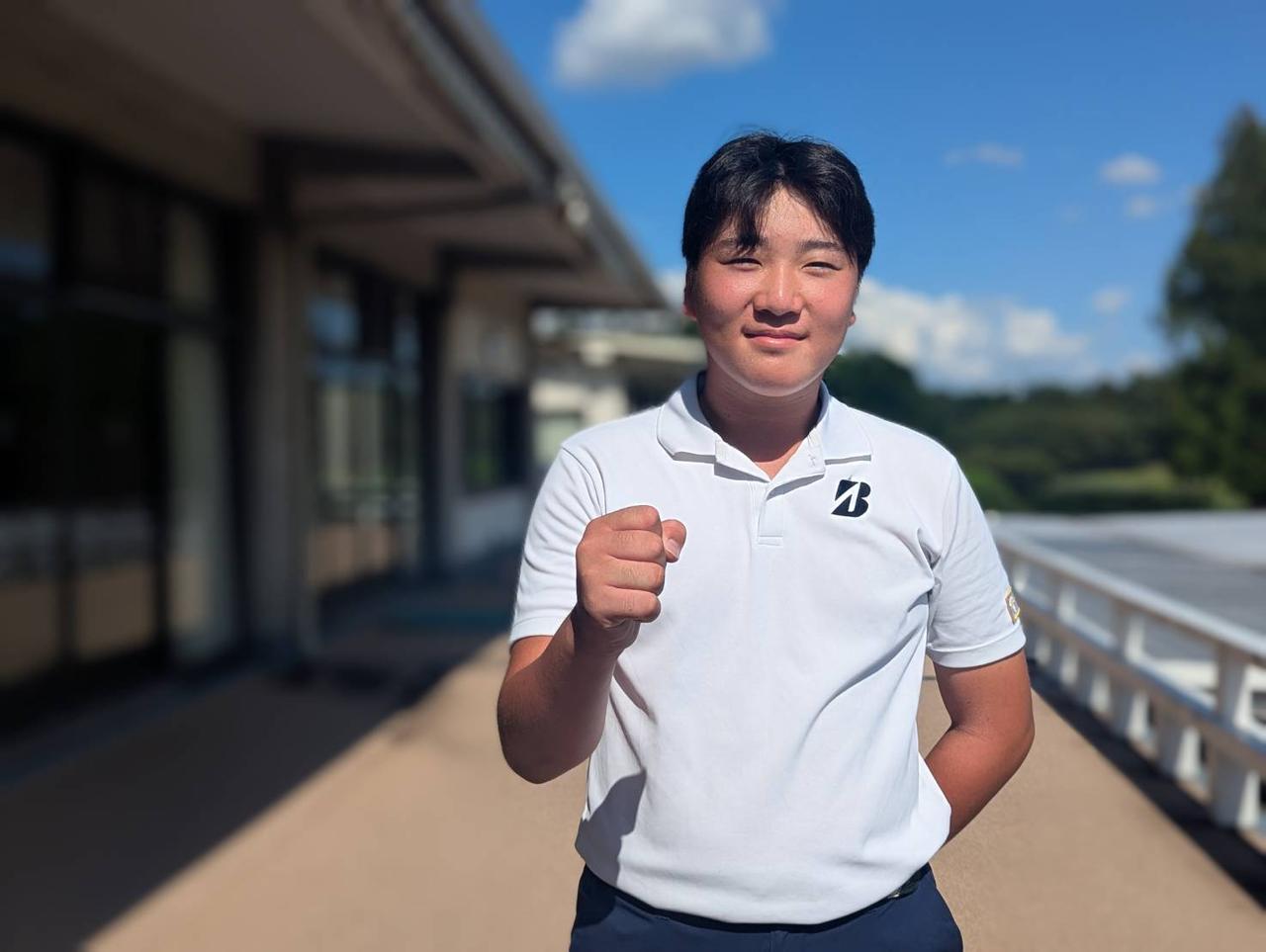 画像: 林田聖也。幼少期からテンフィンガーグリップでプレー。夢はもちろんプロゴルファー。「高校に入ったら準備します。だから、もっともっとがんばります!」