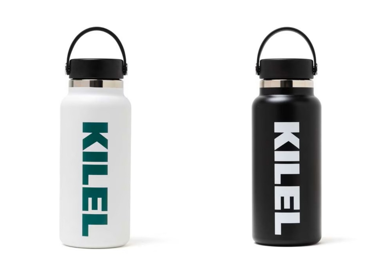 画像: KILEL Hydro Flask:(左)WHITE(右)BLACK/容量:946ml、幅:91 mm 高:230mm 口径:58mm、重量:475g、価格:7700円(税込)