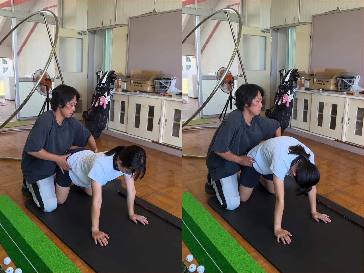 画像: 理学療法士の資格を持つ杉崎広学さんが学校職員としてトレーニングを指導する