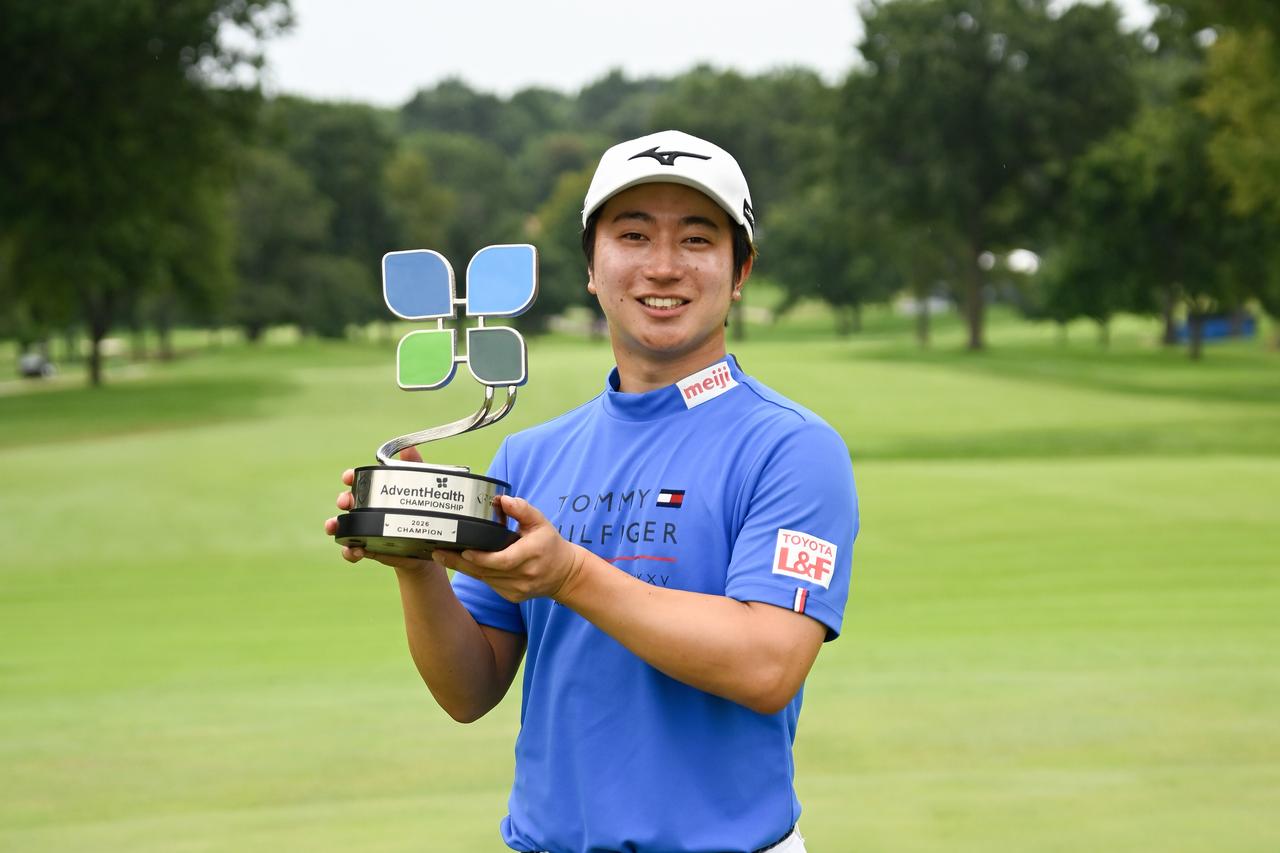 画像: 19戦目でタイトルを獲得した杉浦悠太。ポイントランクは23位に上昇。PGAツアー昇格の20位を射程圏に捉えた