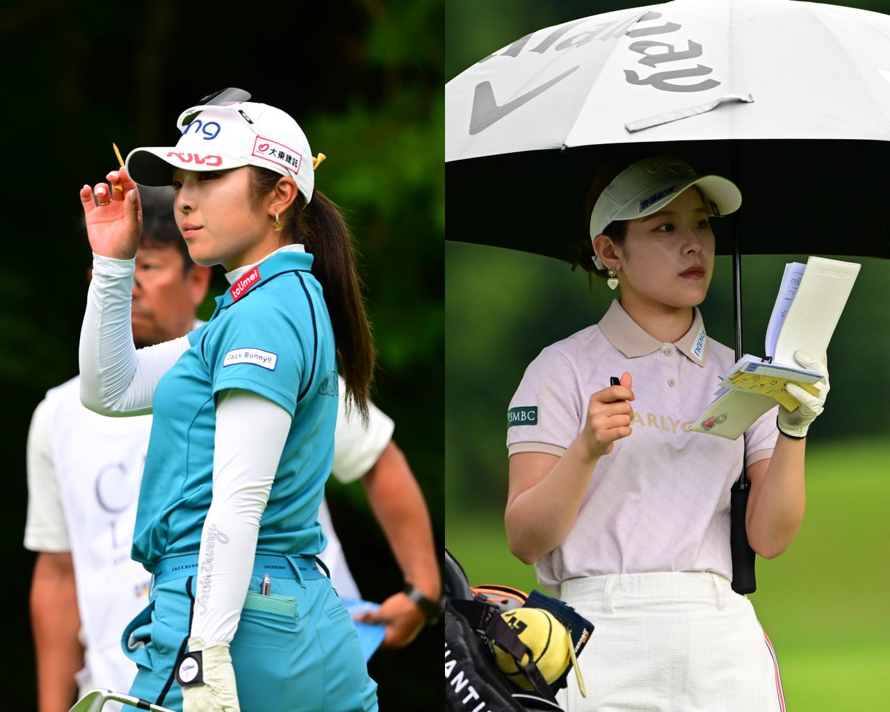 画像: 2日目は佐久間朱莉と吉田鈴が首位タイに並んだ