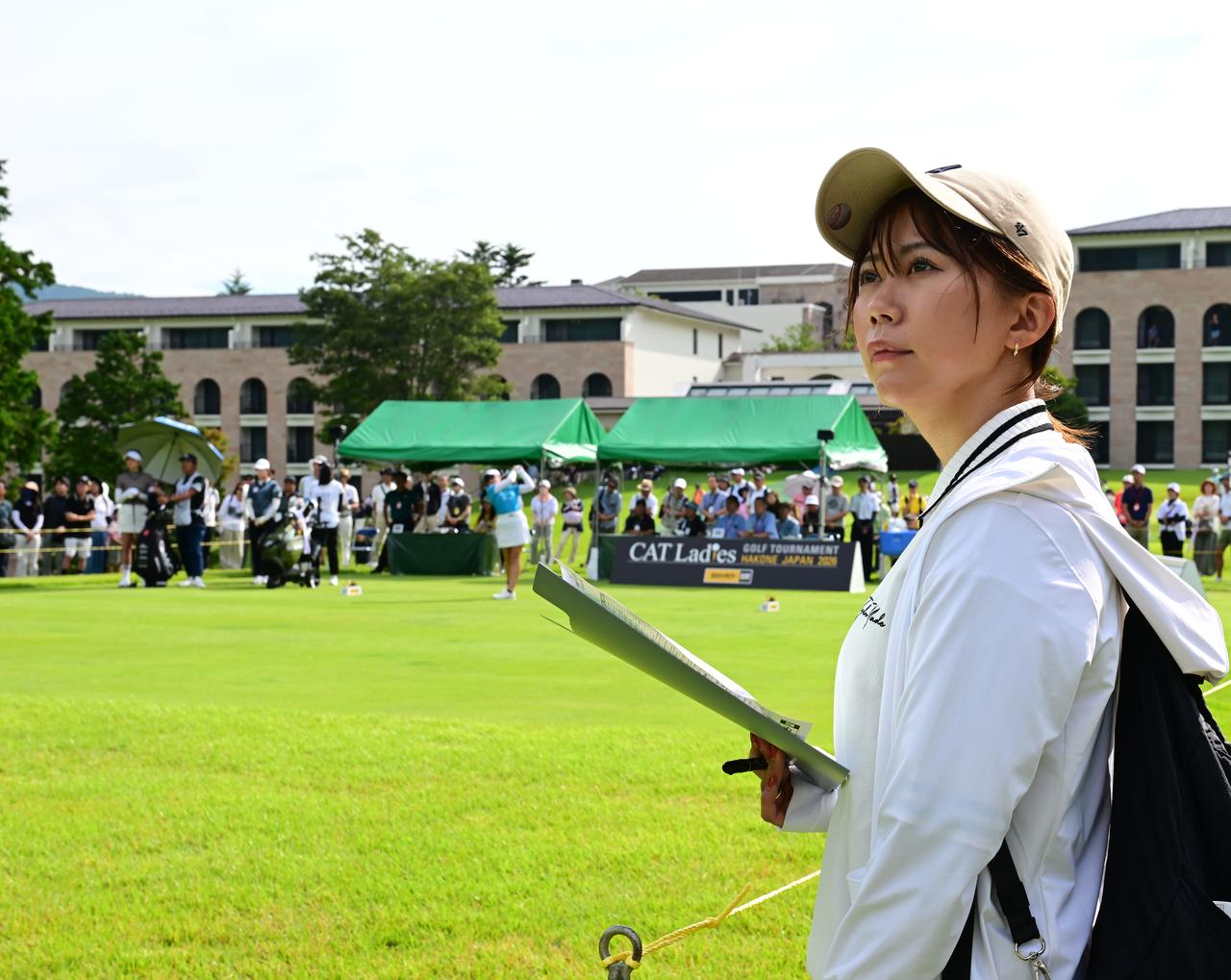 画像: 2日目のプレーを帯同観戦したきらら「いいものが見られました」（きらら）（撮影／有原裕晶）