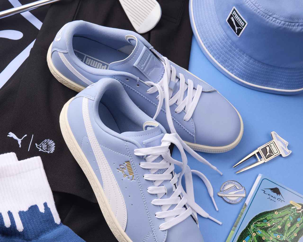 画像: PUMA CLYDE GS/カラー:01/02/03/04/05、価格:1万4300円(税込)、商品番号:313956