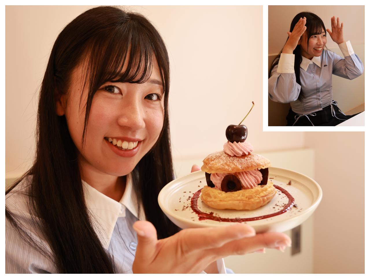 画像: カフェの雰囲気がこんなに似合う菅沼菜々。しかし、菅沼は「あんまり来ないし、調べたりもしないです!」とひとこと。これは“意外な一面”がたくさんありそうな予感。そして右上のポーズ……どこかで見たことある⁉