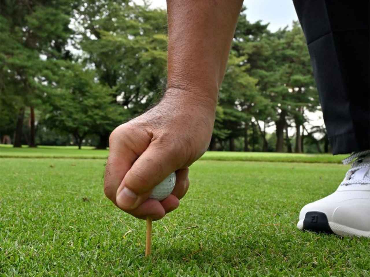 画像: その日の傾向によって高さを調整する