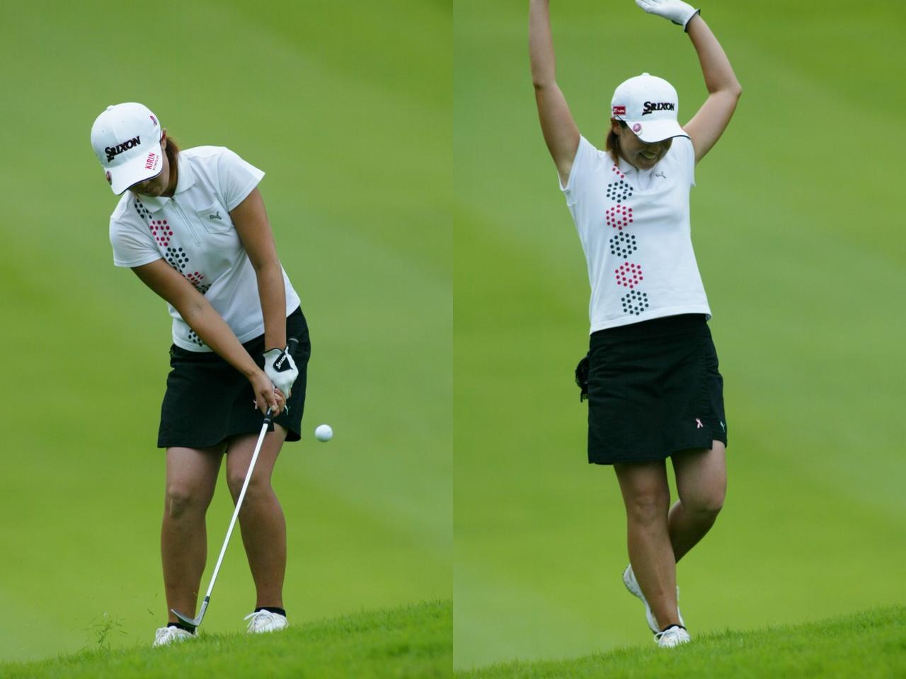 画像: 2006年、古閑美保がチップイン優勝