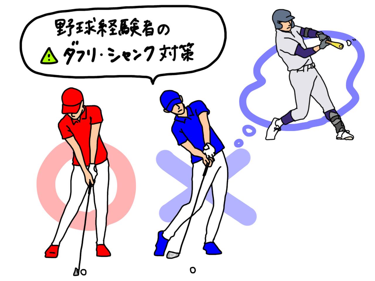 画像: 野球経験者は要注意! ダフリとシャンクを招く「スピンアウト」改善法をプロがイラストを交えて解説 - みんなのゴルフダイジェスト