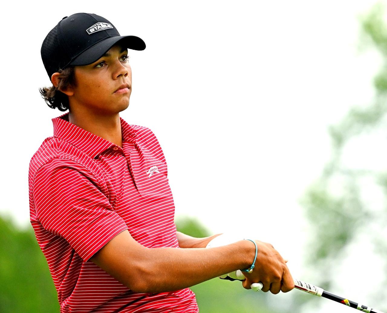 画像: テーラーメイドと契約した17歳のチャーリー・ウッズ