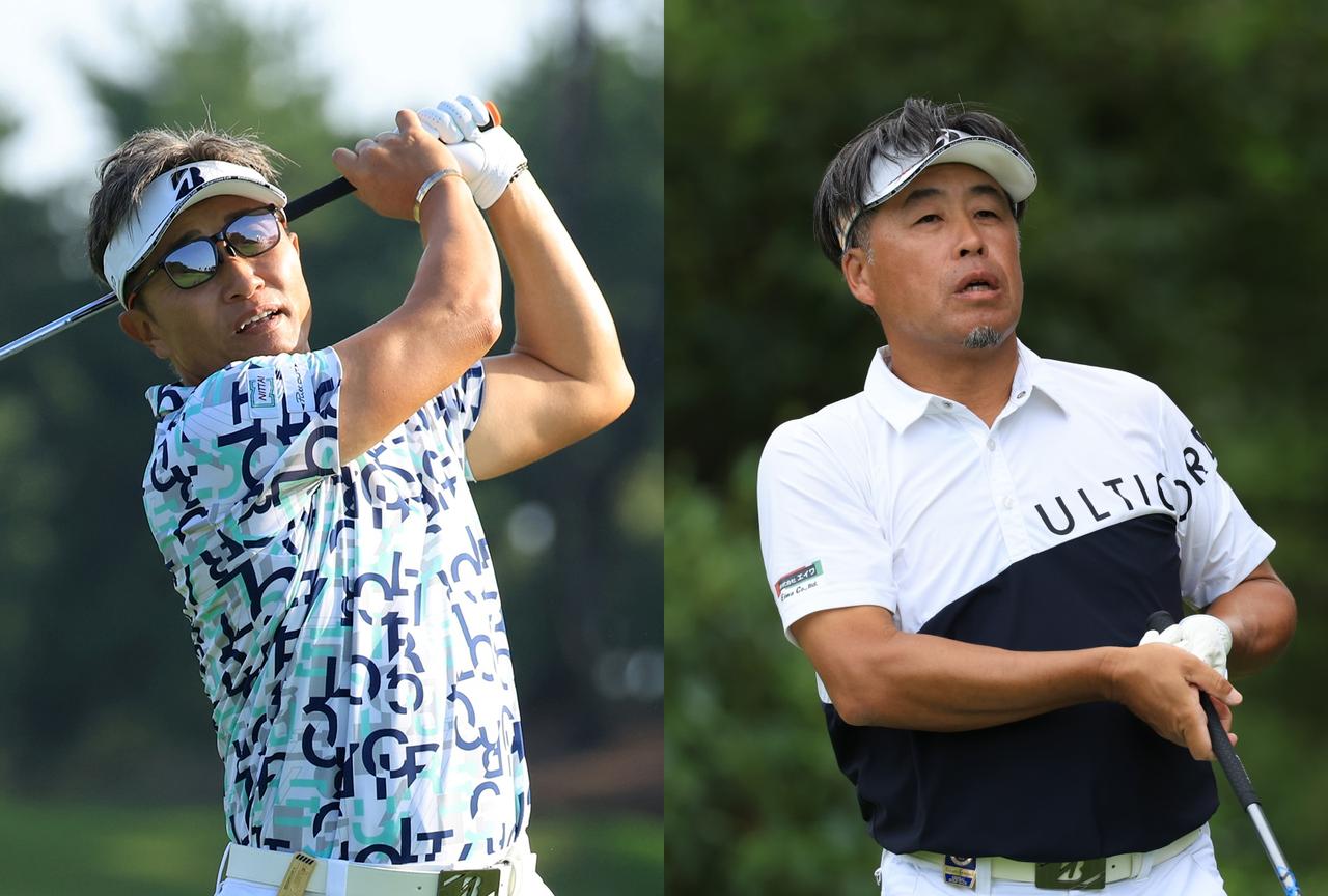 画像: 「平常心」の宮本勝昌(左)と「有言実行」の岩本高志(右)