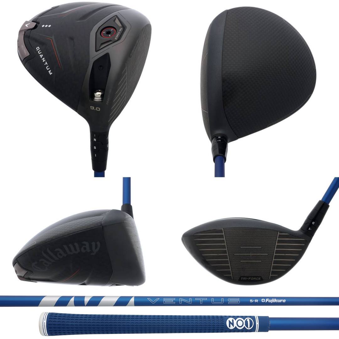 画像: 画像:「QUANTUM ♦♦♦(9度)」、シャフトは「24 VENTUS BLUE(5R)」 ※プロはクラブを替える頻度が高いため、バランスは一般的なD2程度で試打(グリップは同ブランドを用意)