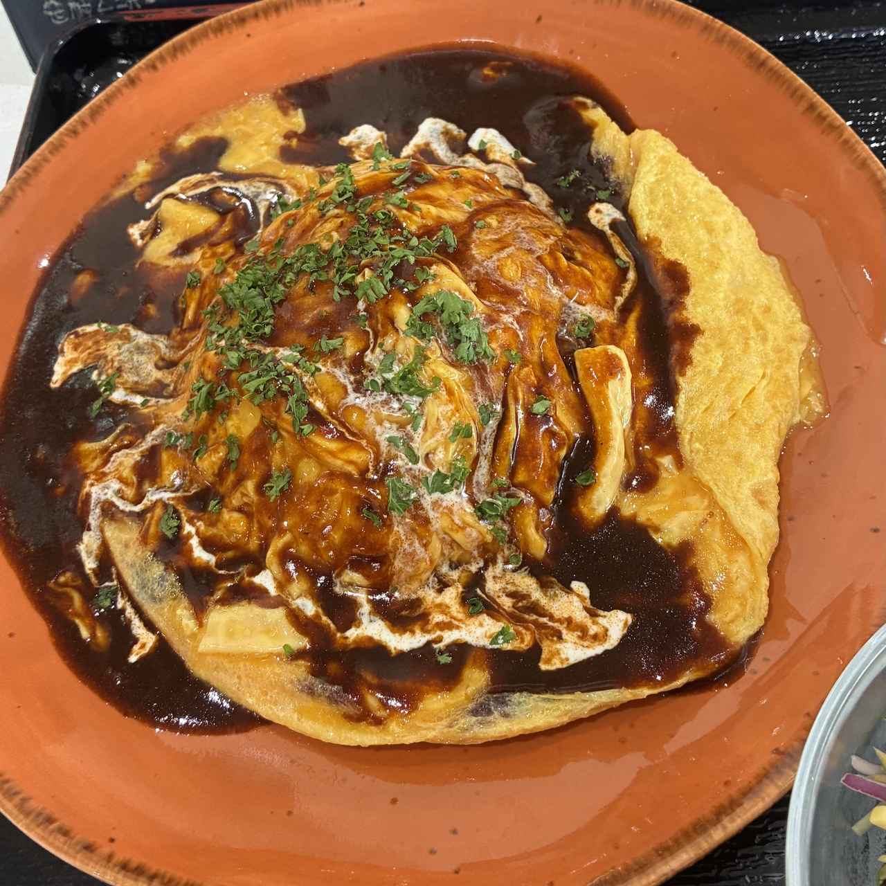 画像: 笹神五頭ゴルフ倶楽部のランチ。オムライス、1200円