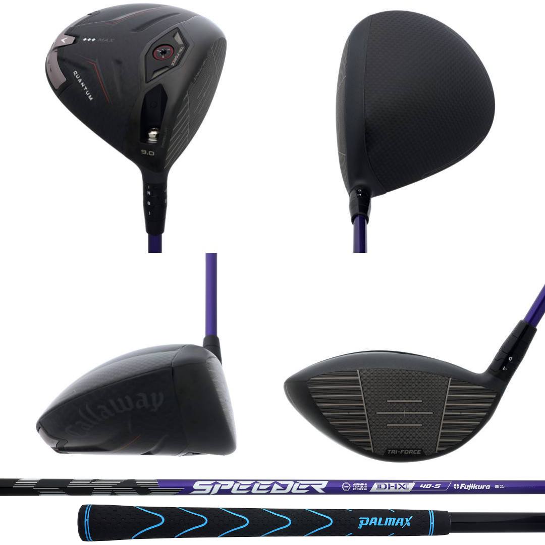 画像: (画像:「QUANTUM ◆◆◆ MAX(9度)」、シャフトは「SPEEDER NX VIOLET(40S)」※プロはクラブを替える頻度が高いため、バランスは一般的なD2程度で試打(グリップは同ブランドを用意)