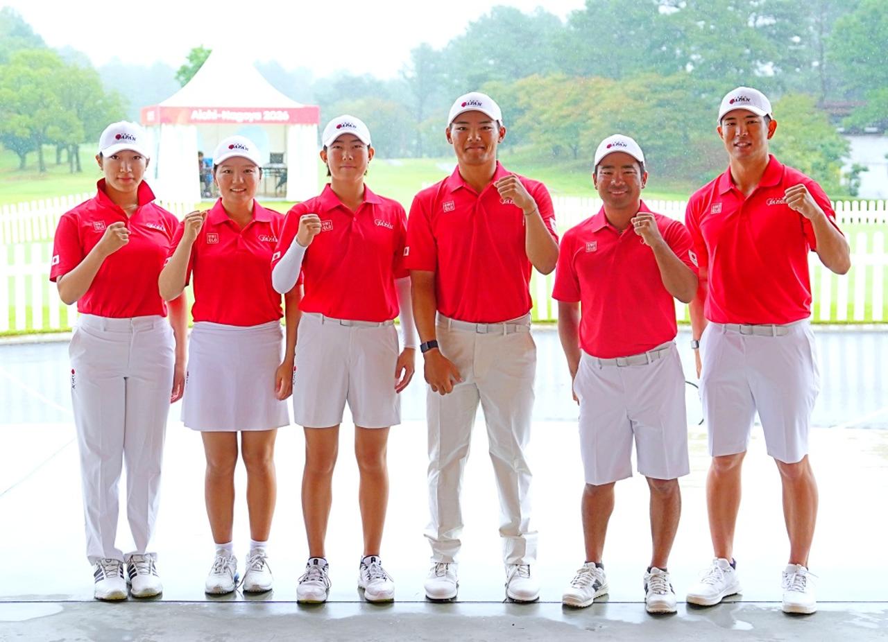 画像: アジア大会に出場する日本代表6選手。左から長澤愛羅、新地真美夏、後藤あい、本大志、比嘉一貴、中島啓太(写真/JGA提供)