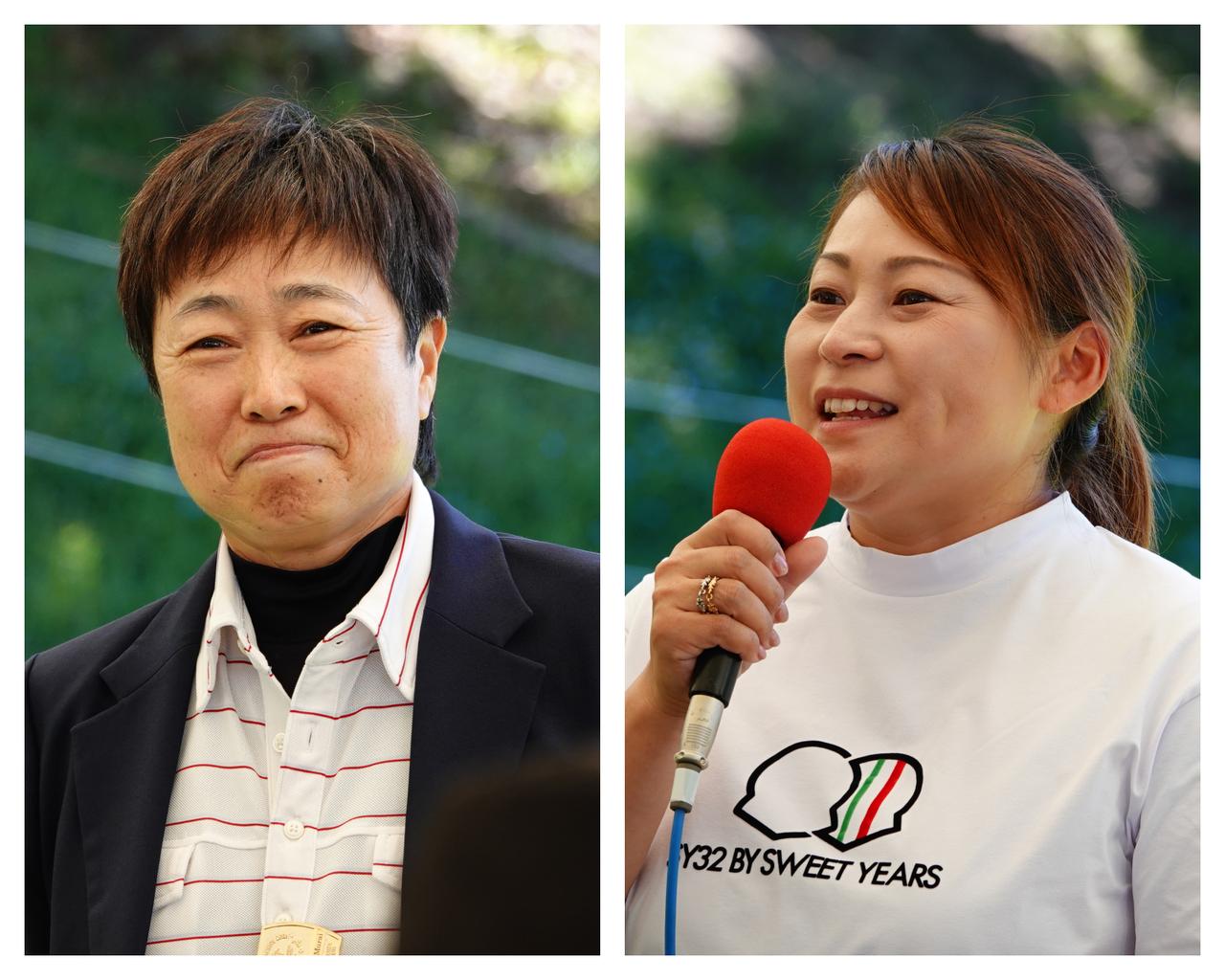 画像: 1999年「日本女子オープン」覇者・村井真由美(左)と、2011年覇者・馬場ゆかり(右)