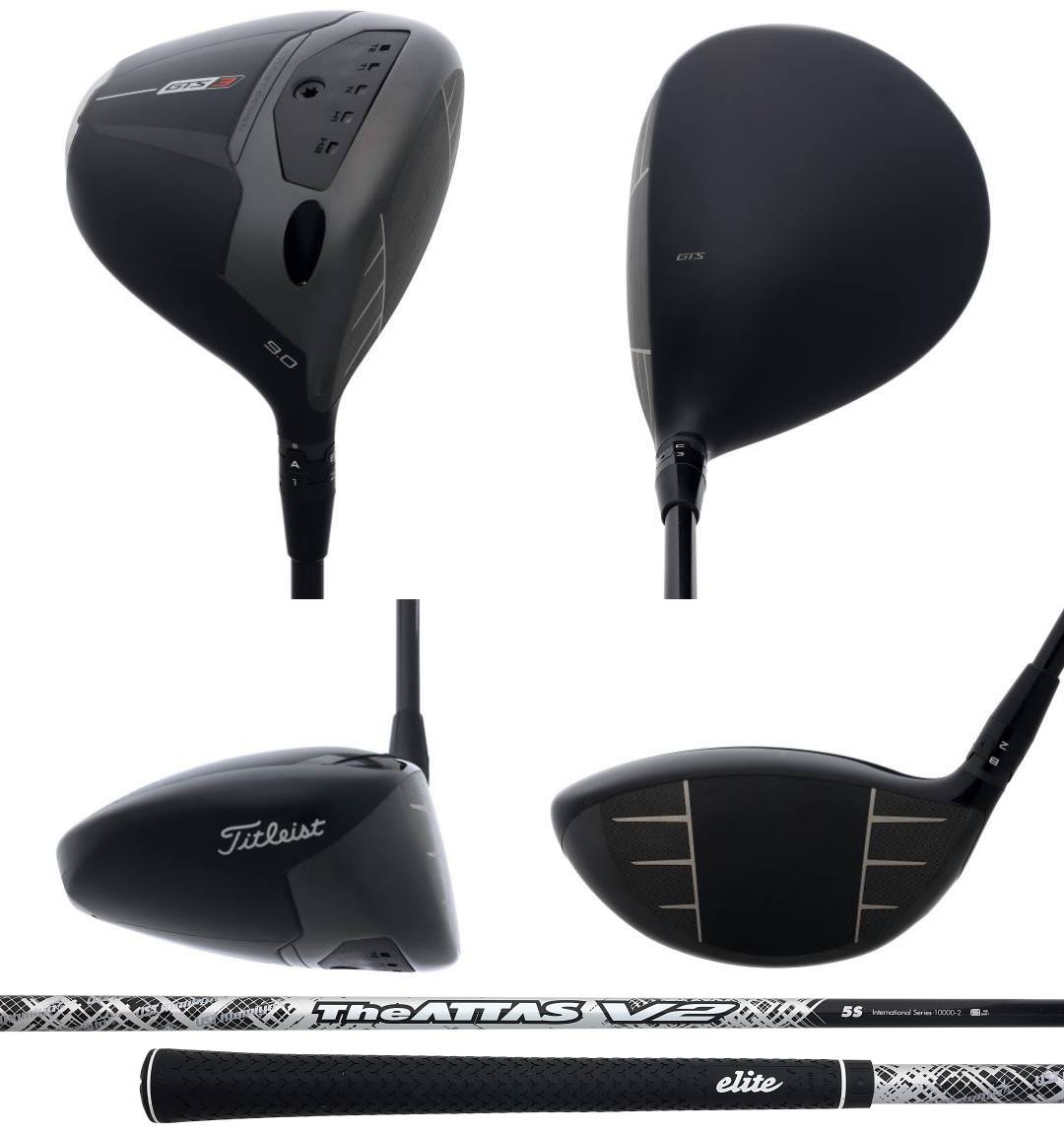 画像: (画像:「GTS3(9度)」、シャフトは「ジ アッタス V2(50S)」 ※プロはクラブを替える頻度が高いため、バランスは一般的なD2程度で試打(グリップは同ブランドを用意)