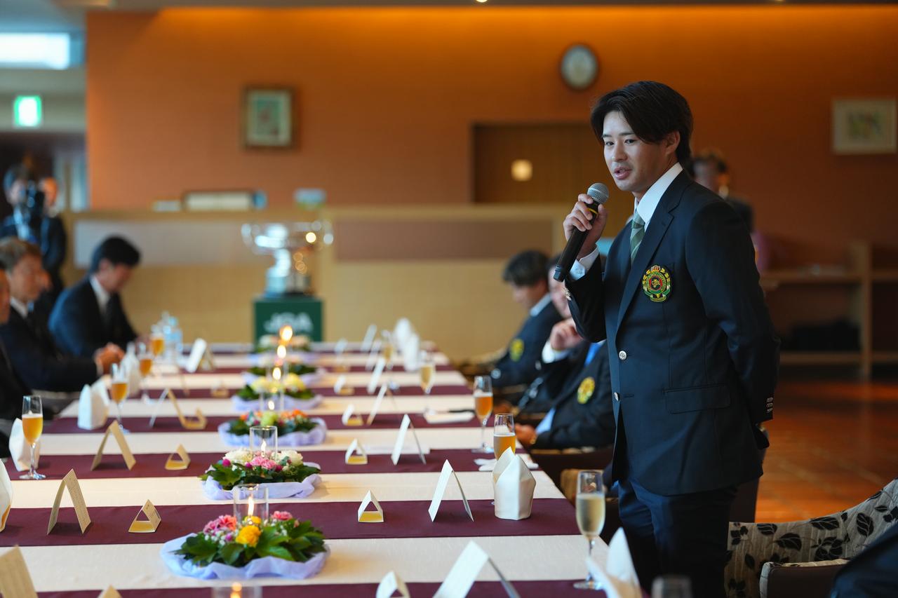 画像: 乾杯の挨拶をした片岡尚之