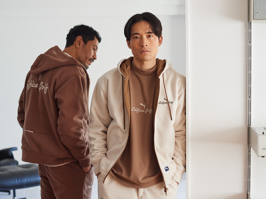 画像: PUMA x EDIFICE REVERSIBLE HOODIE/カラー:01/02、商品番号:641773、価格:2万8600 円(税込) PUMA x EDIFICE MICRO FLEECE PANTS/カラー:01/02、商品番号:641774、価格:2万5300 円(税込)