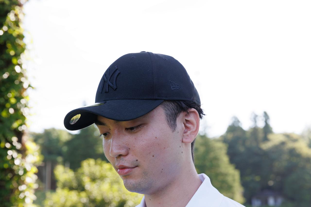 画像: オールブラックのニューヨーク・ヤンキース仕様のキャップ
