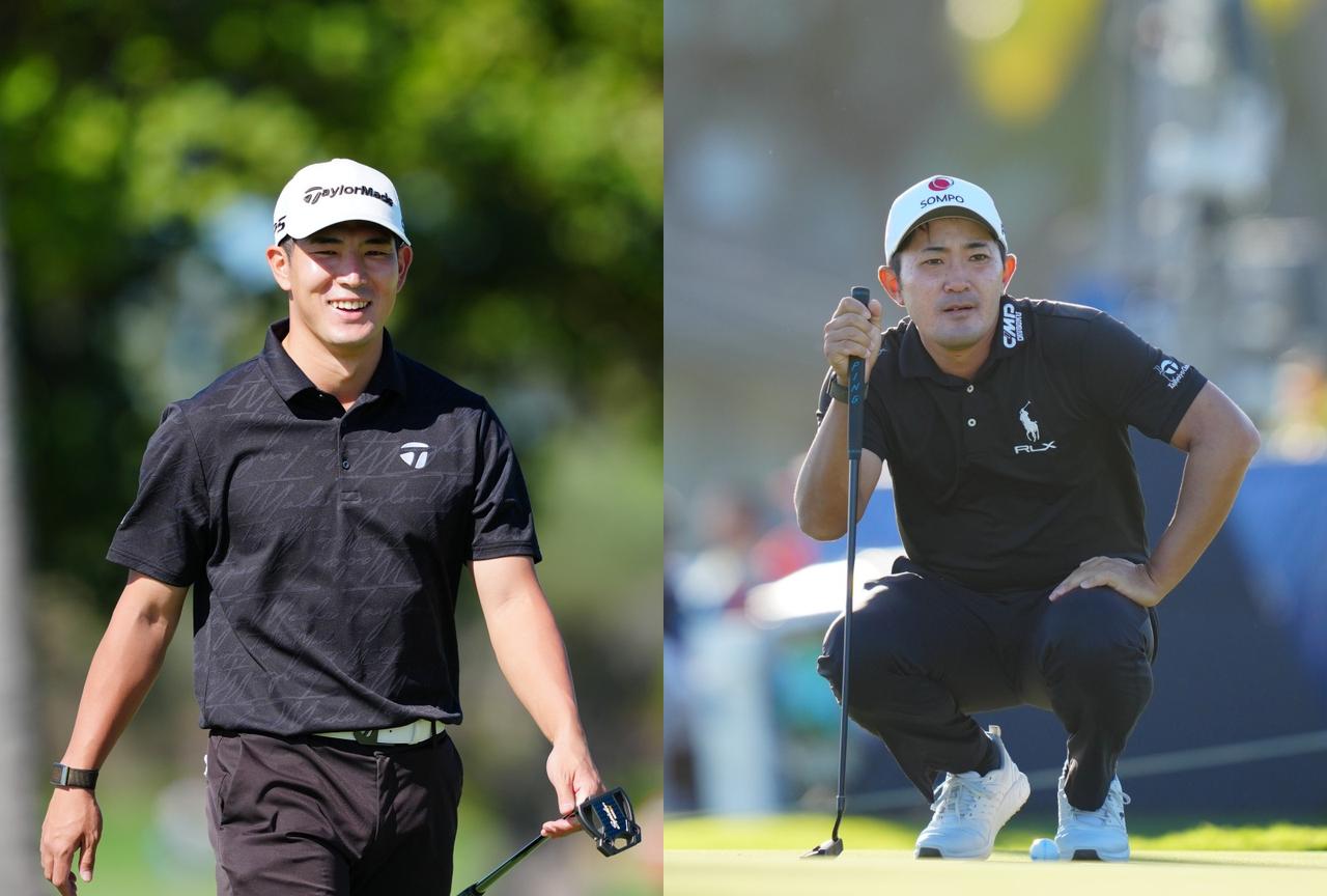 画像: 中島啓太(左)と金谷拓実(右)。今回はパッティングが彼らの明暗を分けた(写真は26年ソニーオープン・イン・ハワイ)