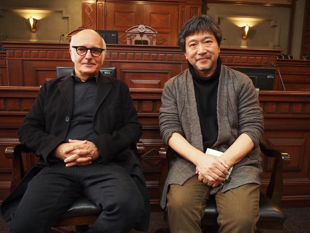 画像: エイナウディと是枝監督